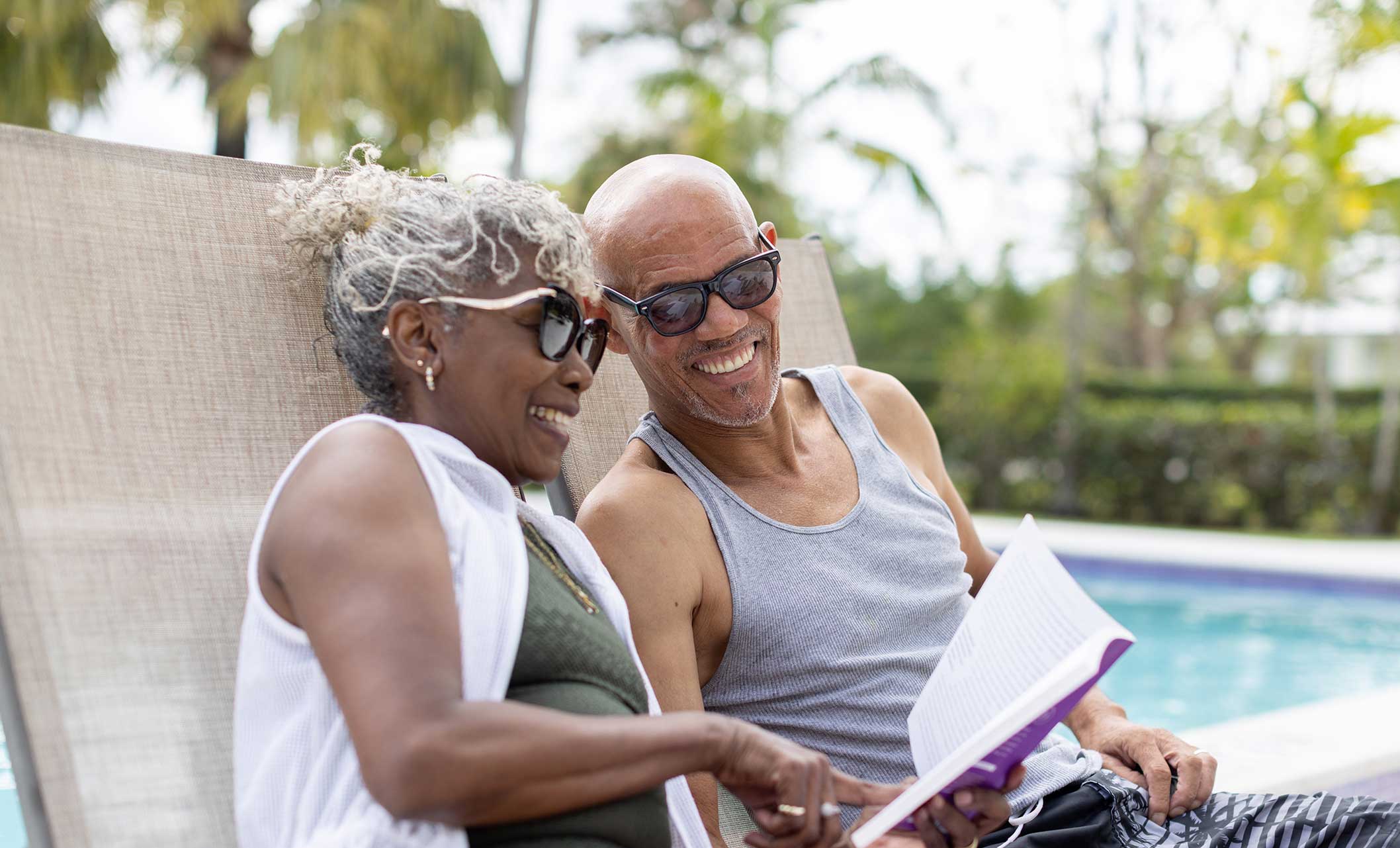 Senior and Adult Child Walking