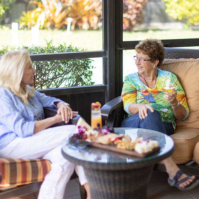 senior woman eating brunch 1